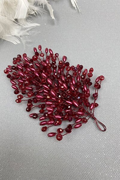 Limelia Αξεσουάρ μαλλιών διπλής όψης μοντέλο Mila σε μπορντό χρώμα