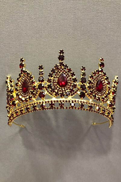 Limelia Ahu Henna roșu închis și coroană de mireasă