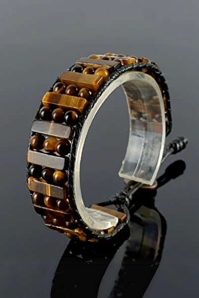 Seven Art Jewelry Doğal Taş Bileklik, Kaplan Gözü Bileklik, Asil ve Şık Tasarım, Erkek Bileklik, Kadın Bileklik