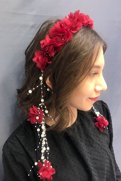 Limelia Burgundy Laser Floral Crown