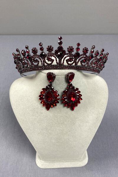 Limelia Hera Bridal Henna - Cercei cu coroană și navetă