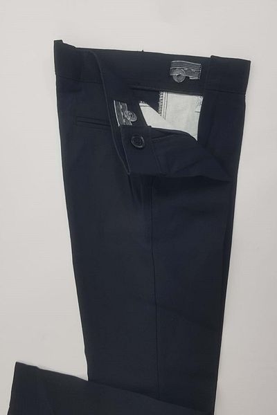Mnk Gabardine Zipper Pocket Kids Trousers Navy Blue