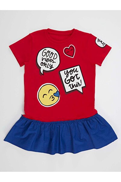 MSHB&G Κόκκινο Kiss Καλοκαιρινό φόρεμα κοριτσιών