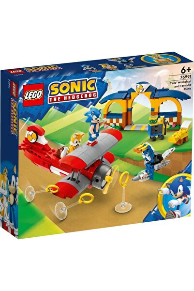 LEGO ورشة عمل Omrx Sonic the Hedgehog Tails وطائرة تورنادو 76991 (376 قطعة) مجموعة النجوم