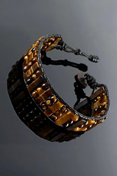 Seven Art Jewelry Doğal Taş Bileklik, Kaplan Gözü Bileklik, Asil ve Şık Tasarım, Erkek Bileklik, Kadın Bileklik