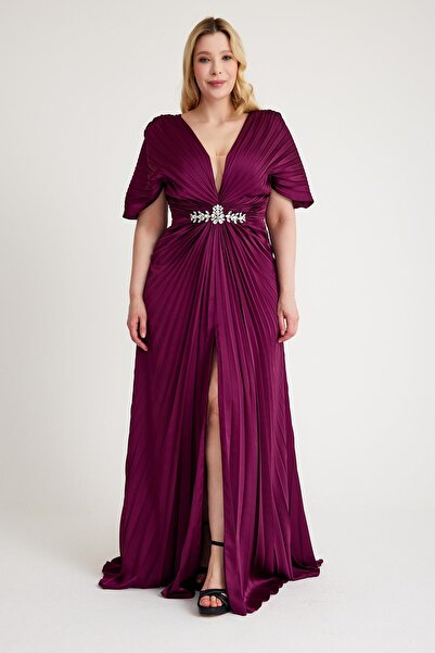 MAXXE 5838SSAT COBE SATEN ABİYE ELBİSE