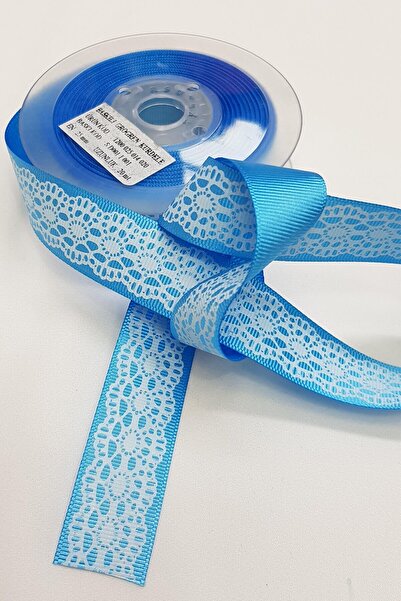 Limelia Стрічка з синім мереживним візерунком, 2,5 см