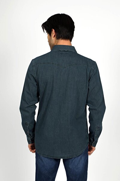 Lee Cooper Wolker 2 Чоловіча сорочка з 100% бавовни, джинсова тканина