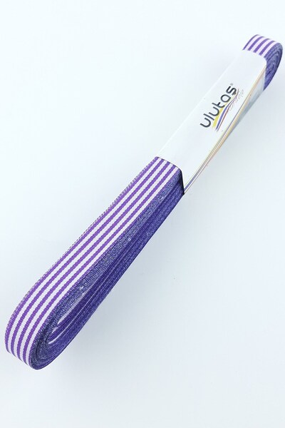 Limelia Panglică cu dungi mov 1 cm 10 m