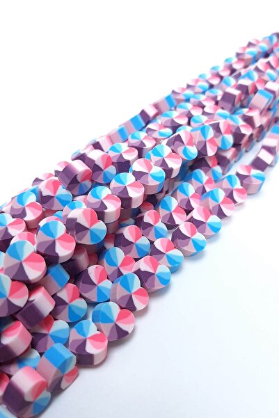 Limelia Модел на сърце от фимо тесто с фимо мъниста