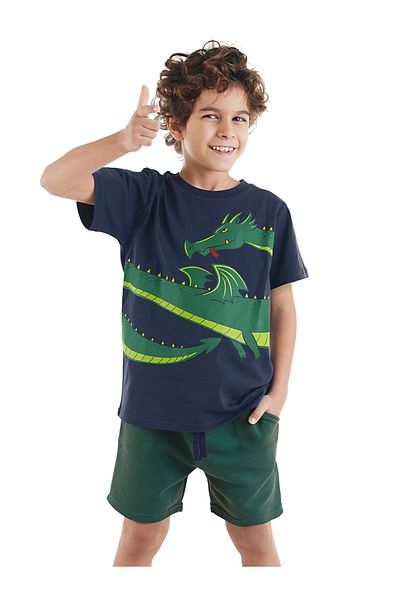 MSHB&G Boy's Summer Dragon póló és rövidnadrág szett