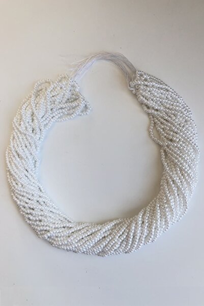 Limelia Mărgele de nisip alb strălucitor 2 mm