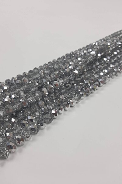 Limelia Γκρι κρυστάλλινες χάντρες 8 χιλιοστών