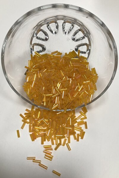 Limelia Mărgele de țeavă galben închis 5 mm