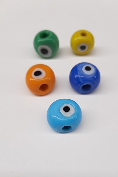 Limelia Στρογγυλή πολύχρωμη χάντρα με μάτι του κακού ματιού