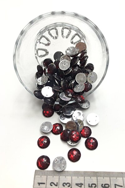 Limelia Piatra de susținere rotundă din plastic Burgundy 20 gr