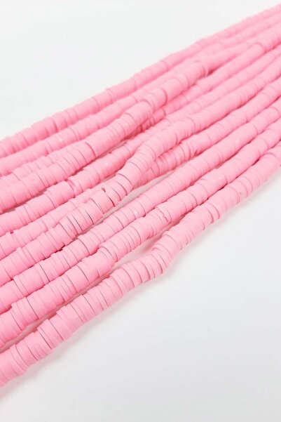 Limelia Розови мъниста от тесто Fimo