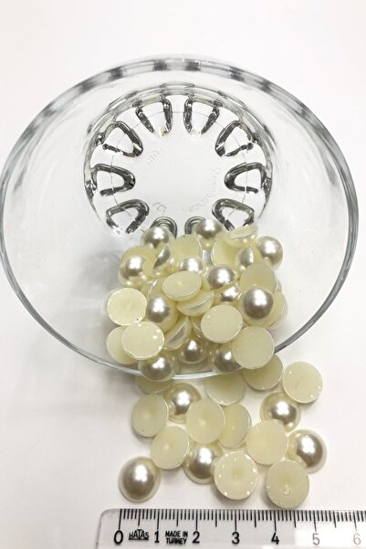 Limelia Половин перлена мъниста крем пластмаса