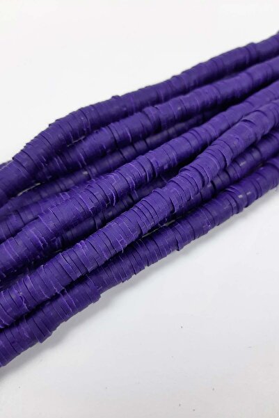 Limelia Mărgele de aluat violet Fimo