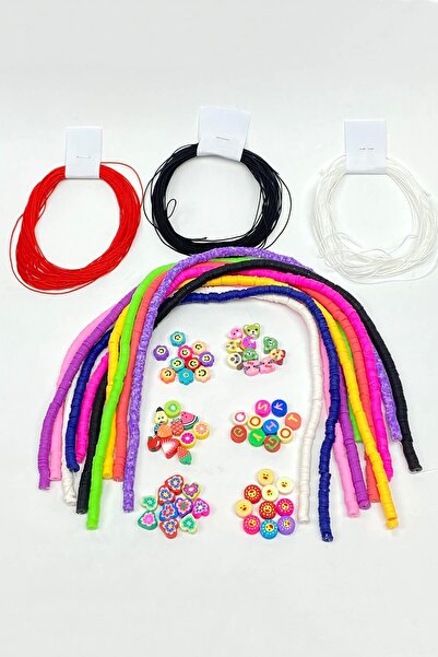 Bontex مجموعة مجوهرات فيمو ملونة 6 ملم – خرز