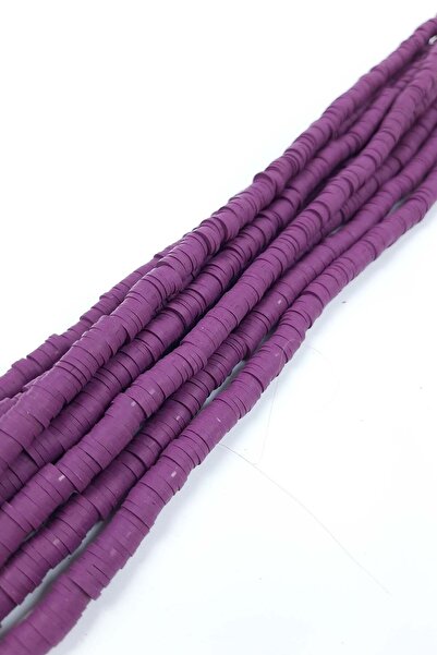 Limelia Μωβ Fimo Μωβ Χάντρες Ζύμης