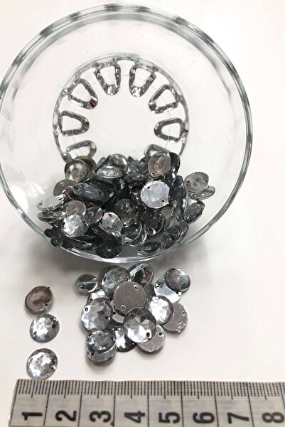 Limelia Прозрачен цветен кръгъл пластмасов стълбов камък (20 гр.)