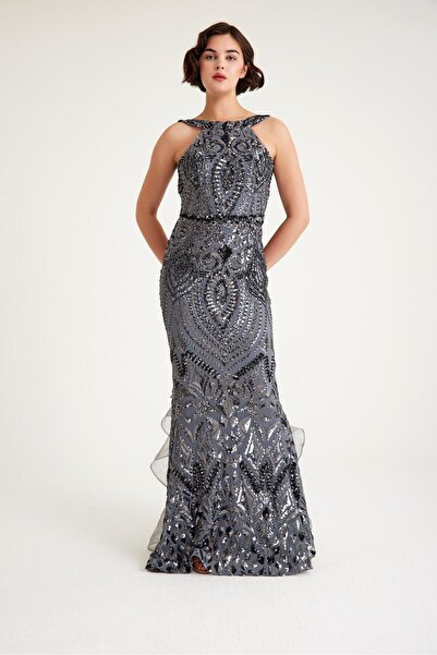 MAXXE 5860PAY PAYETLİ ABİYE ELBİSE