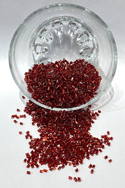 Limelia Σκούρο Κόκκινο Κομμένο Χάντρες 50 γρ