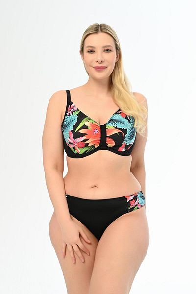 AQUAVİVA Aquaviva Large Size Black Wind Rose Bikini - Apollonia New Gathering Set