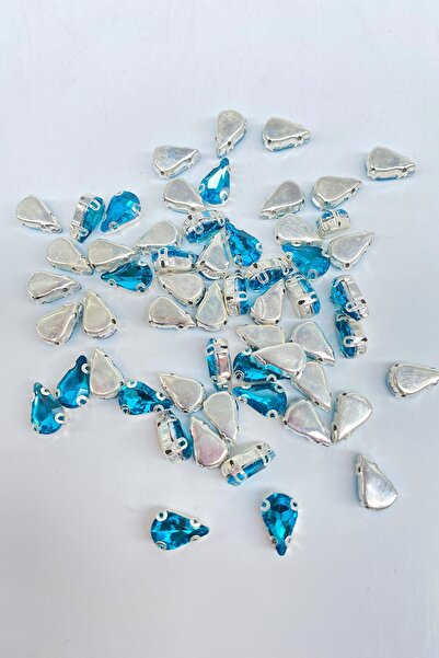 Limelia 10 тюркоазени - лъскави стъклени капкови мъниста