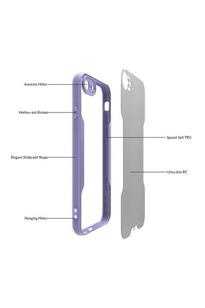 zore حافظة Zore Parfe متوافقة مع هاتف iPhone SE 2022 - أخضر داكن