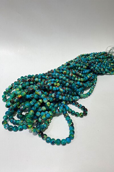 Limelia Πολύχρωμες γυάλινες χάντρες με σχέδια 8 χιλ.