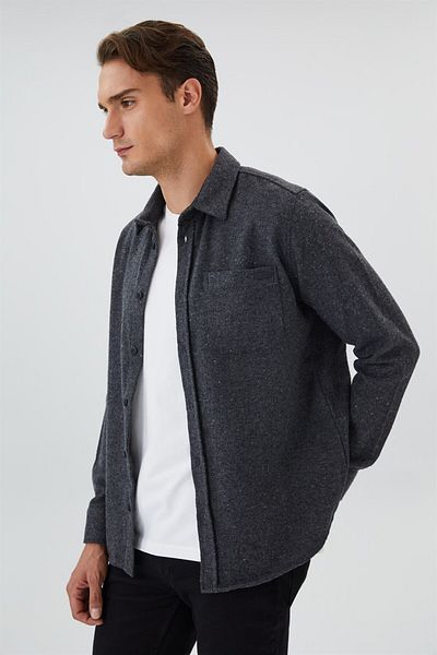 Lee Cooper Men's Long Sleeve Shorts Harold Anthracite