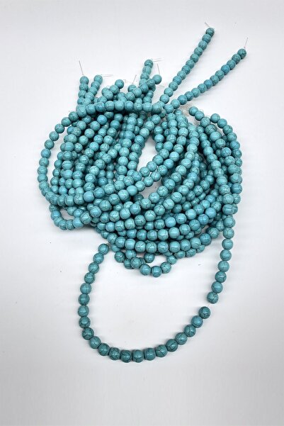 Limelia Τυρκουάζ στρογγυλές γυάλινες χάντρες 10 χιλιοστών