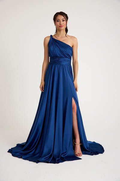 MAXXE 4923St Helen One Shoulder Satin Dress