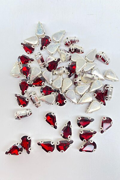 Limelia Γυαλιστερό μπορντό - Χάντρες από γυαλί Dikme 10 τεμαχίων