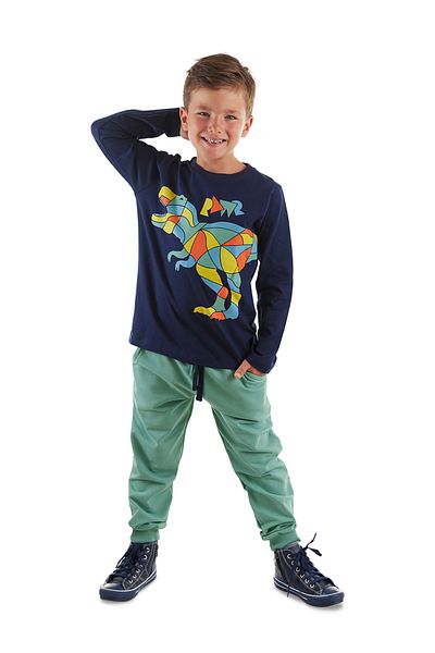 MSHB&G Σετ φούτερ μπλουζάκι Dinosaur Boy
