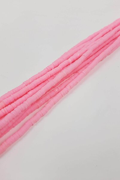 Limelia Ροζ χάντρες Fimo 4 χιλιοστών