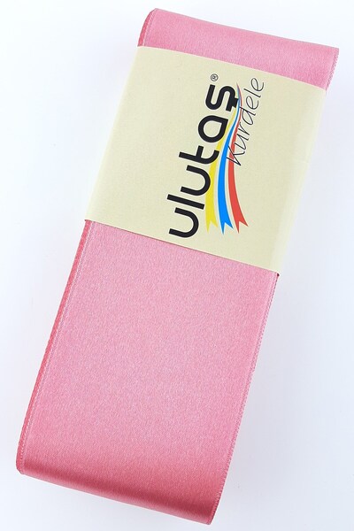 Limelia Panglică din satin cu flori de rodie 6 cm 10 Mt