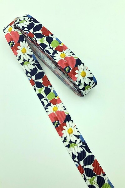 Limelia Panglică Grosgrain Imprimată Figura Floare Margaretă 10 Mt