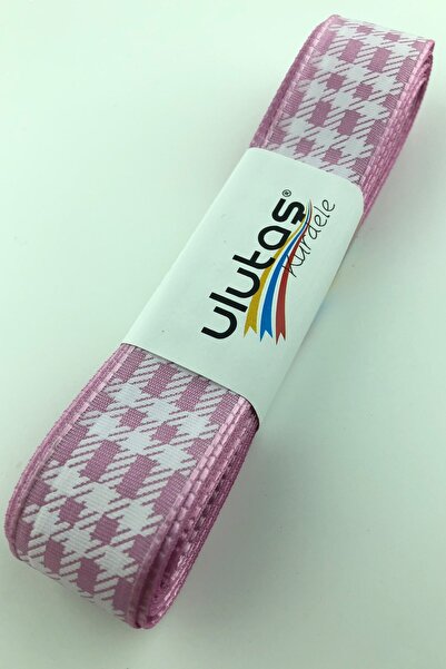 Limelia Κορδέλα ταφτά με στάμπα Dusty Rose 2,5 cm