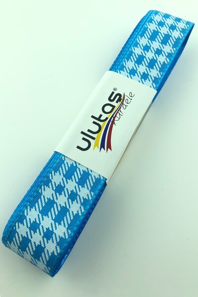 Limelia Panglică din tafta imprimată cu folie turcoaz