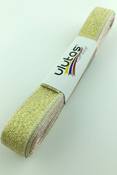 Limelia Panglică cu sclipici de culoare aurie de 1,5