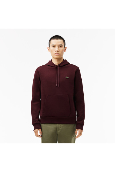 Lacoste Erkek Classic Fit Kapüşonlu Bordo Sweatshirt