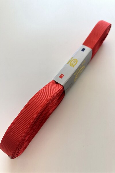 Limelia Червена лента от гросгрейн 1 см 10 метра