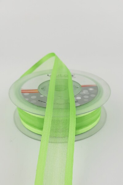 Limelia Πράσινη Φαρδιά Οργάντζα Σατέν Κορδέλα 20 m