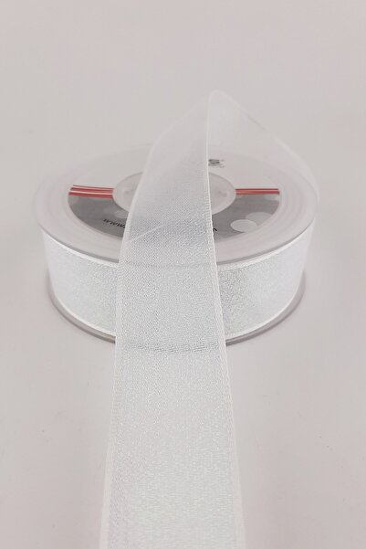 Limelia Бяла панделка 2,5 см 20 метра