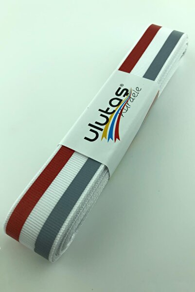 Limelia Panglică Grosgrain Gri Verde Dungi cu imprimeu 10 m