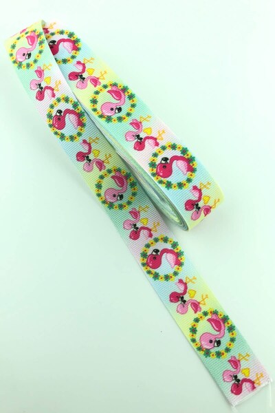 Limelia Panglică Grosgrain Imprimată Rață 10 Mt