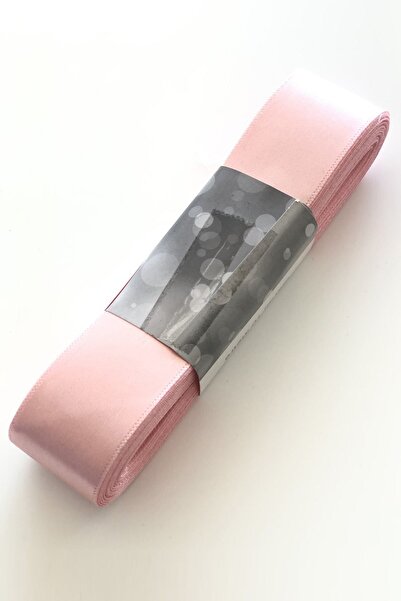 Limelia Panglică din satin de culoare roz deschis 3 cm